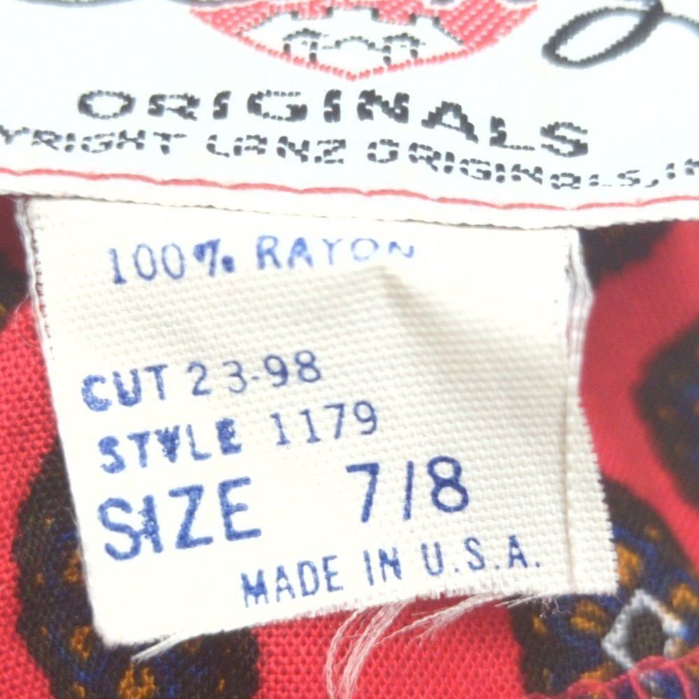 Vintage Lanz Originals Maxi Dress, c 1970s Black/Red, Size 7/8 - Picture 9 of 12